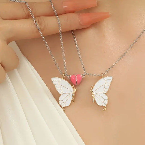 Kawaii Butterfly Friendship Necklace
