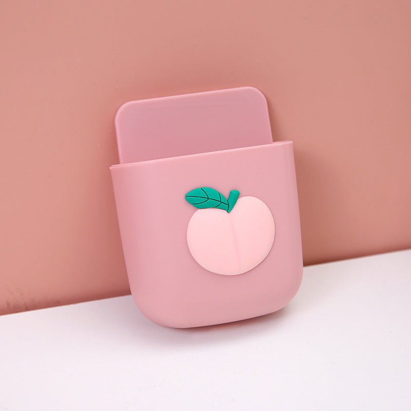 Cute Teen Remote Control Storage Box Cartoon Bedside Mobile Phone Hanger Stationery Makeup Brush Wall Wall Mounted Shelf