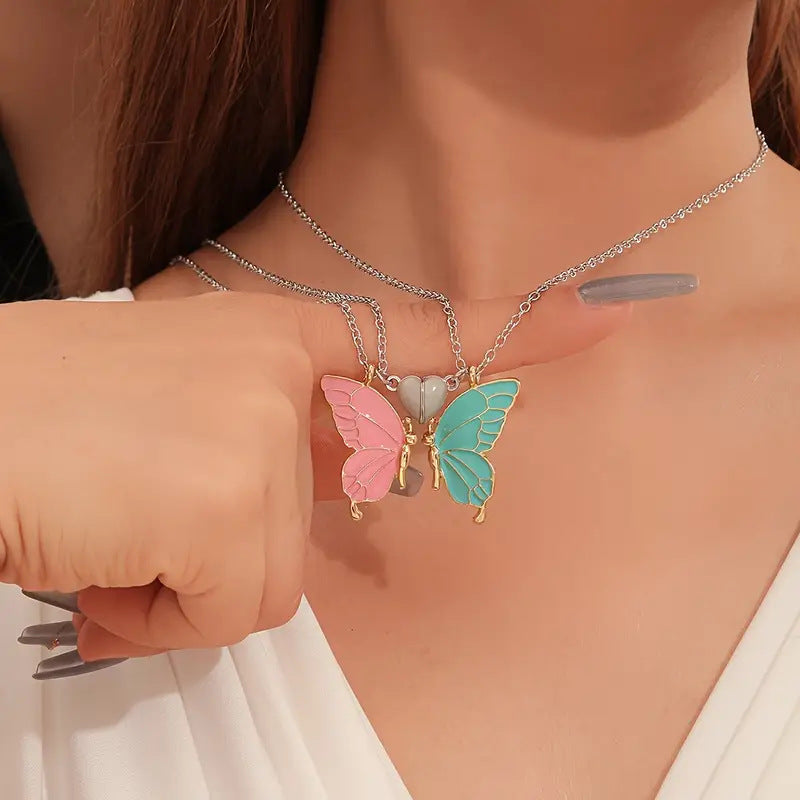 Kawaii Butterfly Friendship Necklace