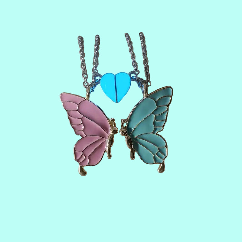 Kawaii Butterfly Friendship Necklace