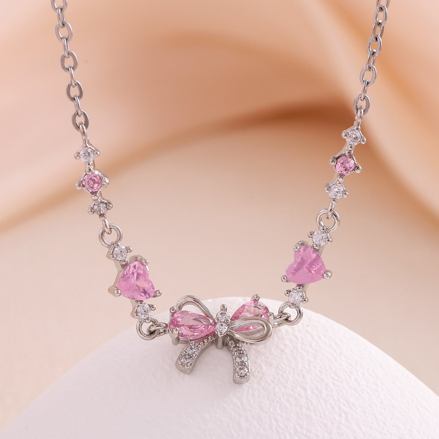 Cute sweet bracelet love zircon butterfly festival plated 18K real gold