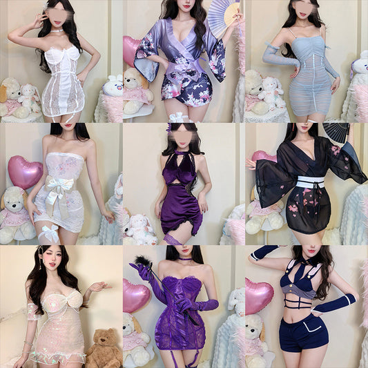 Playful dress up cosplay lingerie outfit costume