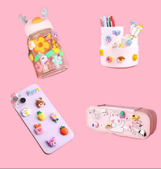 Goo Card 3D Sticker Cute Cartoon Traceless Waterproof Sticker Cup Sticker Creative DIY Handmade Outfit